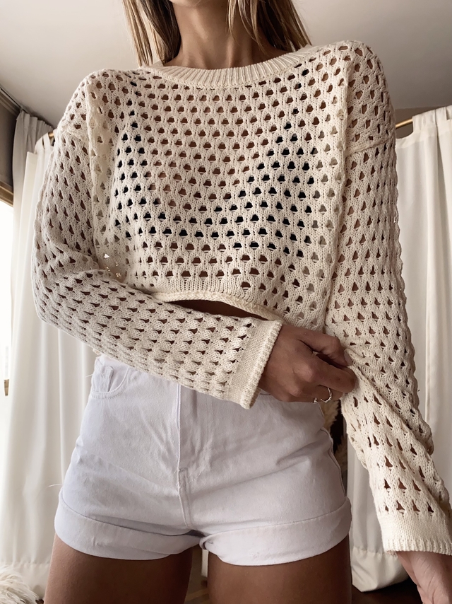 Sweater calado crochet hotsell