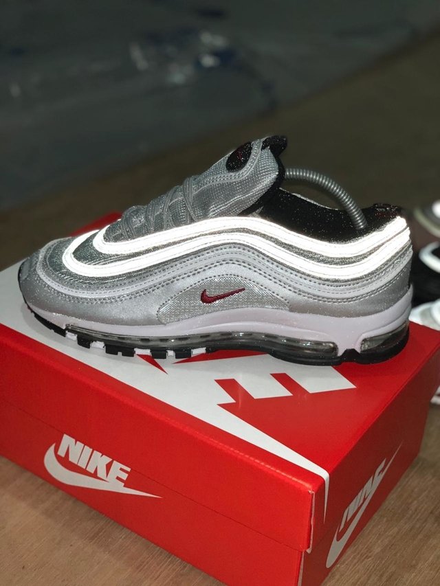 NK Air Max 97 Prata Silver Bullet Marcatti Outlet