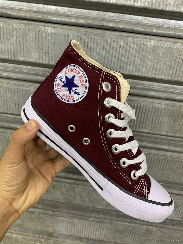 All Star Converse Vinho Cano Alto - Marcatti Outlet