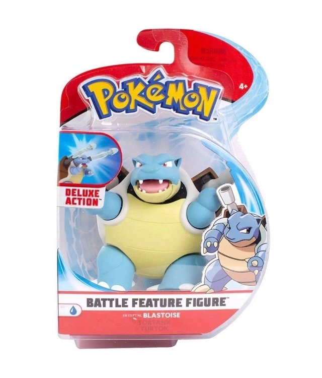 Brinquedo Pokemon Blastoise Articulado Dentro De Pokebola