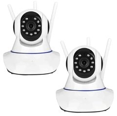 KIT 2 CAMERAS IP WIFI 3 ANTENAS JORTAN LY-03