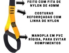 FITA PARA TREINAMENTO SUSPENSO TIPO TRX ARGOLA BE STRONGER - loja online