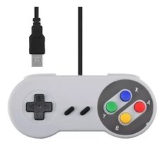 Kit 2 Controles Super Nintendo Snes Usb Retrô Pc Game - comprar online