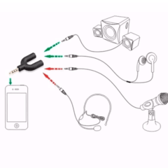 Imagem do Microfone De Lapela P2 Com Adaptador P3 Smartphone Celular