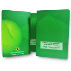 5 x Identificação Carteira Vacinação Pet Passport Cão Gato