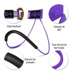 Suporte Celular Articulado De Pescoço Selfie Cama Mesa Sofá - comprar online