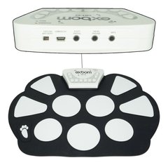 Bateria Elêtronica Musical Silicone 2 Pedais 10 Pads Baqueta na internet