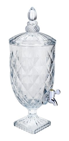 Suqueira Dispenser Glassware De Bebidas 3 Litros Cristal - comprar online