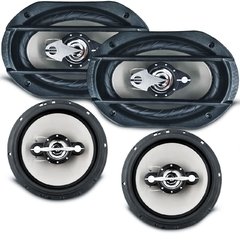 Kit Alto Falante 6 Polegadas + 6x9 Leson Ls6 340W 4 Ohms