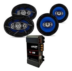 Kit Auto Falante 6 Pol + 6x9 Orion 200 Watts + Módulo 100w