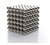 Neocube Cubo Magnético 216 Esferas Prateado Imã Neodímio 5mm