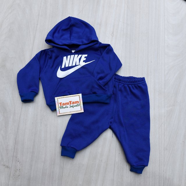 CONJUNTO MOLETOM NIKE AZUL