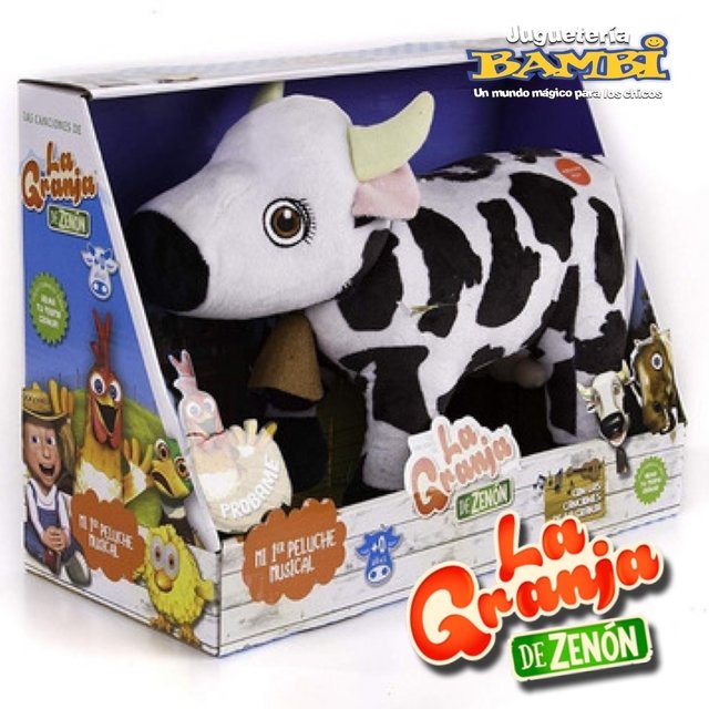La Granja De Zenón - Peluche La Vaca Lola con Sonido