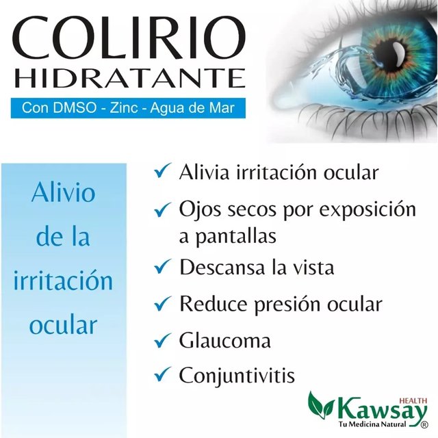 Colirio para Ojos Resecos con DMSO - Kawsay Health