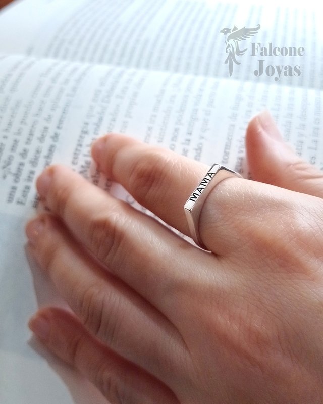 Anillo sello finito Personalizado Falcone Joyas