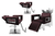 Kit Salão de Beleza 2 Cadeiras Reclináveis Quadrada + 1 Lavatório C/Apoio Moderna Inox