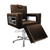 Imagem do Cadeira de Cabeleireiro Moderna Inox Reclinável Com Apoio Base Estrela