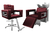 Kit Salão de Beleza 1 Cadeira Reclinável Estrela + 1 Lavatório C/Ap Base Inox Moderna Inox