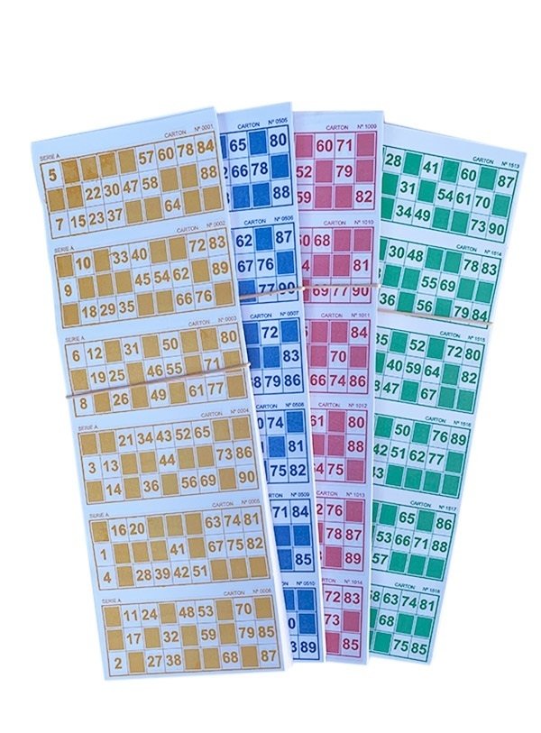 Cartones Para Loteria O Bingo X 336 Planchas X 2016 Cartones