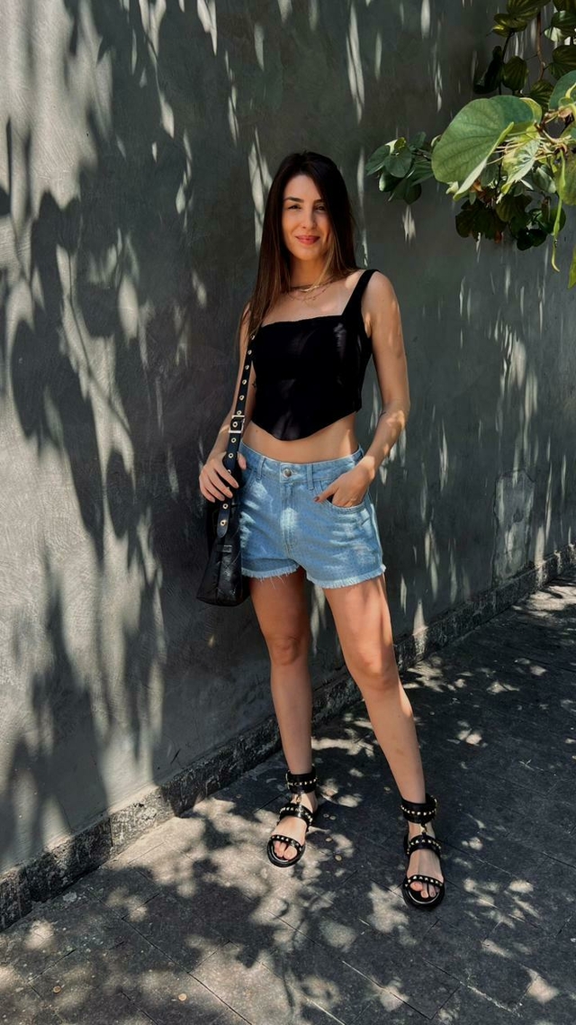 Short Jeans Brilho Comprar em Ana do C u
