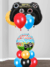 1 Kit Balão Infantil 15 Peças Games / Video Game para aniversário / 1 ano / 1 mês, bebê e mesversário