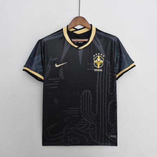 Camisa Brasil Concept Preto/Cacto - 2022