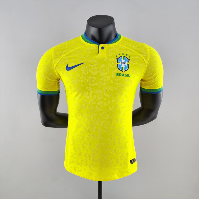 Camisa Brasil I 2022 Jogador - Amarela - Copa do Mundo