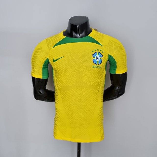 Camisa Brasil Treino Amarelo - 2022/23 (Versão Jogador)