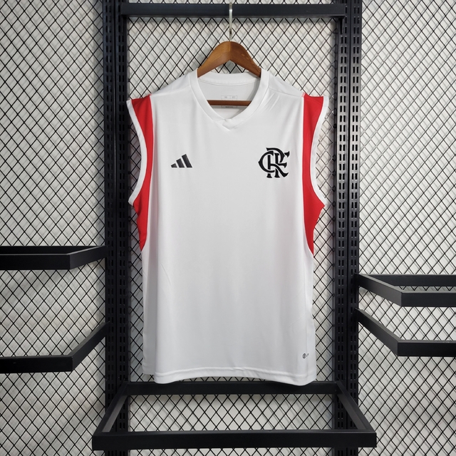 Camisa de Treino Flamengo 2023 Regata - Branca