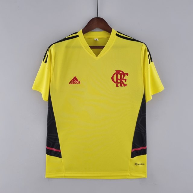 Camisa Flamengo Treino Amarelo 2022 Torcedor
