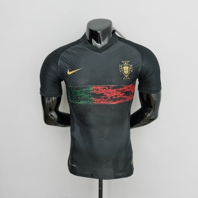Camisa Portugal Treino Preto - 2022/23 (Versão Jogador)