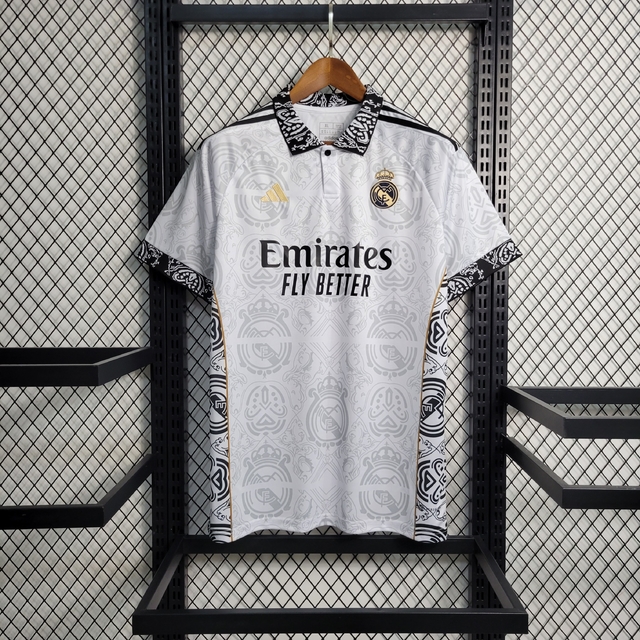 Camisa Real Madrid Concept Torcedor Branco