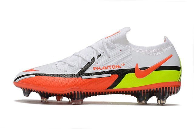 Chuteira Campo Nike Phantom GT Elite Laranja e Branco