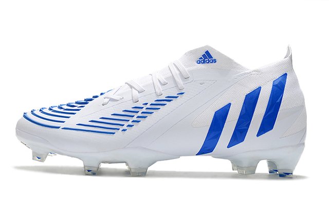 Chuteira Campo Adidas Predator Edge .1 Branco e Azul