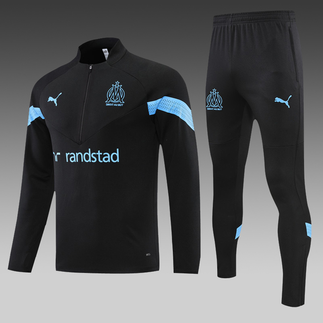 Conjunto de Treino Olympique de Marseille Preto 2022/23