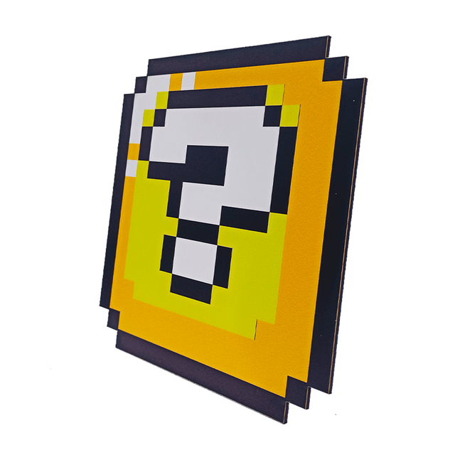 Placa Decorativa Pixel Creeper Minecraft