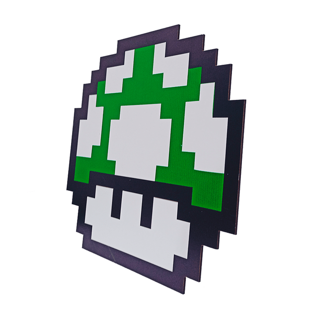 Placa Decorativa Pixel Creeper Minecraft