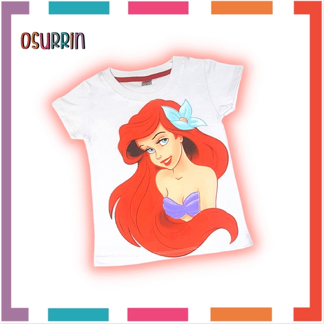 Remera Premium La Sirenita estampa clasica OSURRIN