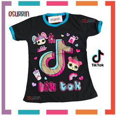 Imagen de Remera Edición Especial TIK TOK algodón. T4 al 14. Unicornio / LOL / Emojo