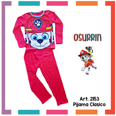 Pijama PAW PATROL / PATRULLA CANINA estampa SUBLIMADA. Algodón peinado premium. T4 al 10, Chase / Marhsall / Skye - OSURRIN