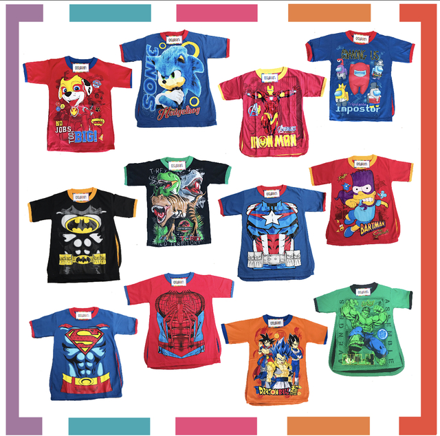 Remeras de superheroes para niños hotsell