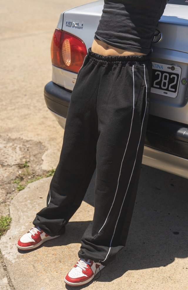 Jogging Lines Negro