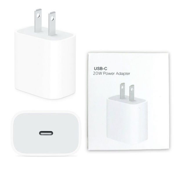 Cargador Rápido para iPhone o Apple de 20W tipo C cable Lightning IMPORTADO