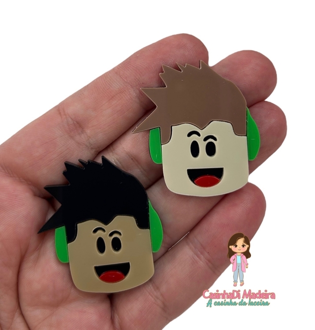 Cabelo castanho - Roblox