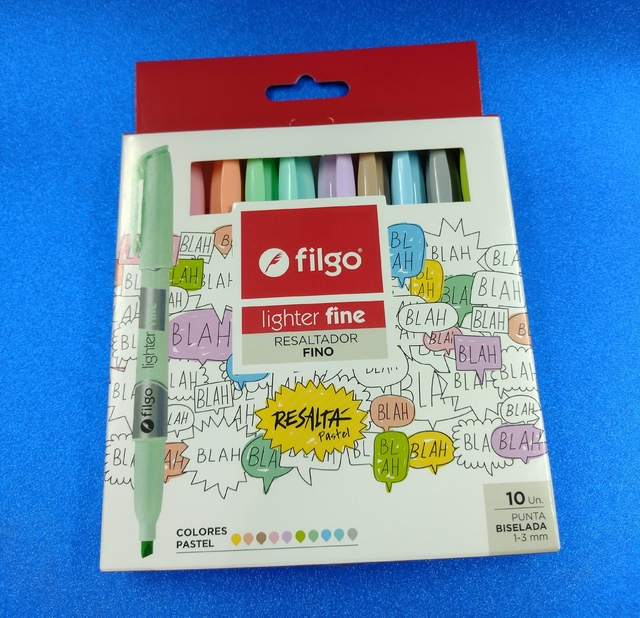 Resaltadores Filgo Pastel Fino - Libreria Ofimas