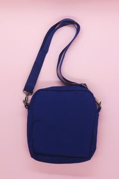 Shoulder bag marinho com forro impermeável - comprar online