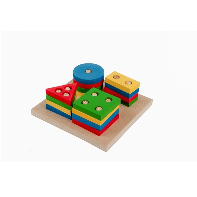 Carlu Brinquedos - Prancha de Seleção Pequena Jogo Educativo, 3+ Anos, 16  Peças, Multicolorido, 1078