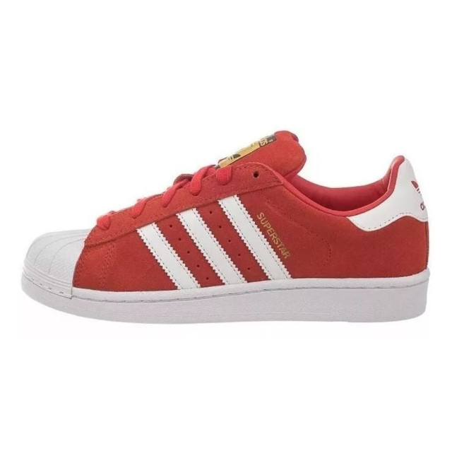 Adidas superstar hotsell branco com vermelho