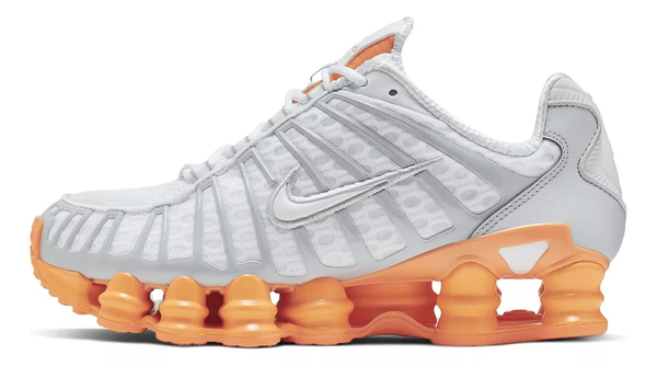 NIKE SHOX TL 12 MOLAS - BRANCO C/LARANJA