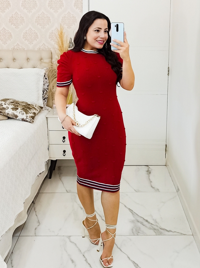 Vestido tricô store